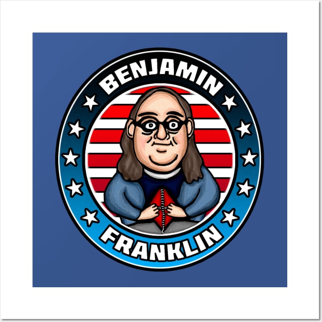 BENJAMIN FRANKLIN Wall Art by BEAVERNIGHT